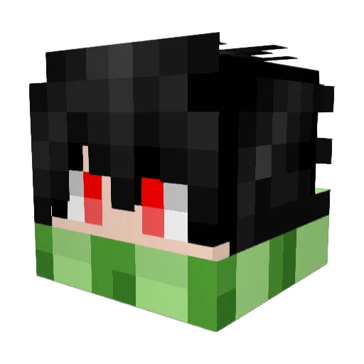 Junior_molina Minecraft avatar head, 3D render