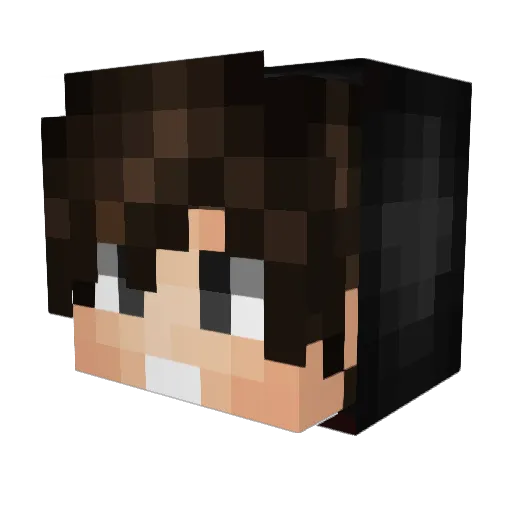Juniorkung10 Minecraft avatar head, 3D render