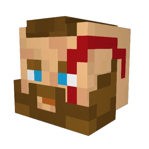 Juniors269 Minecraft avatar head, 3D render