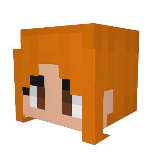 JuniperReed889 Minecraft avatar head, 3D render