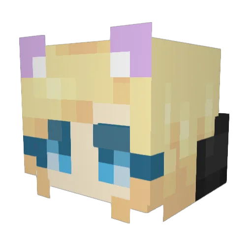 JuniperRosemary Minecraft avatar head, 3D render