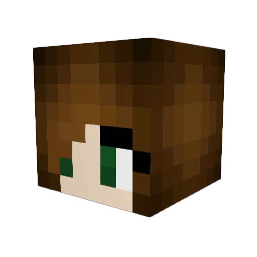 JunipersEnd Minecraft avatar head, 3D render