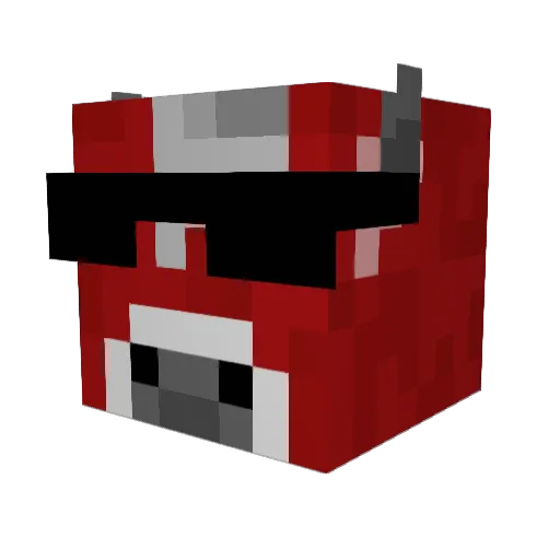 Junipher__ Minecraft avatar head, 3D render