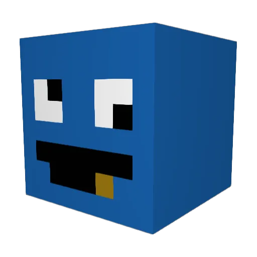 JunkamiOr Minecraft avatar head, 3D render
