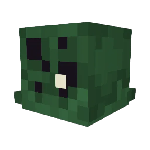 Junkersise Minecraft avatar head, 3D render