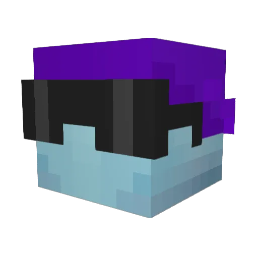 Junkkie Minecraft avatar head, 3D render