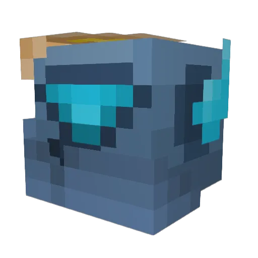 Junklea Minecraft avatar head, 3D render