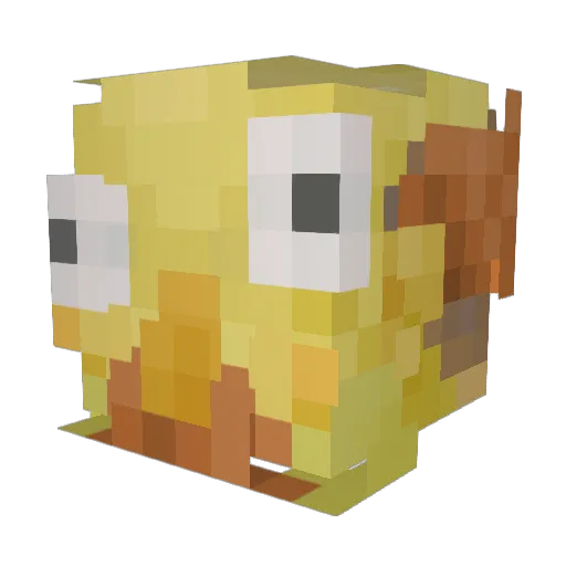 JunkySpoon Minecraft avatar head, 3D render
