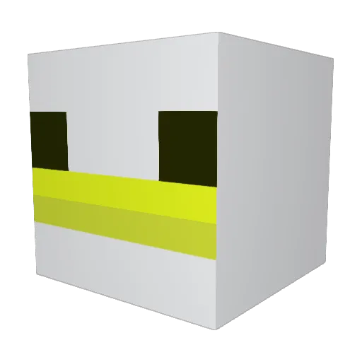 Junnie23 Minecraft avatar head, 3D render