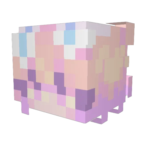 Juno24 Minecraft avatar head, 3D render
