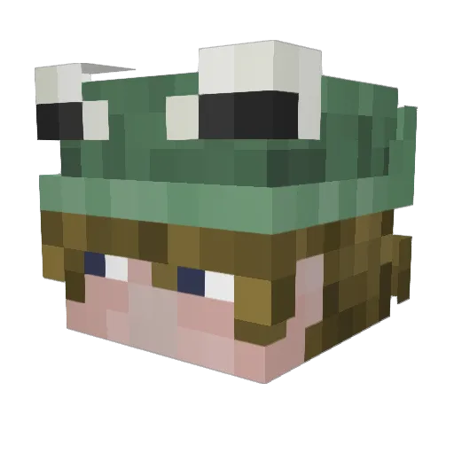 JunoFPS Minecraft avatar head, 3D render