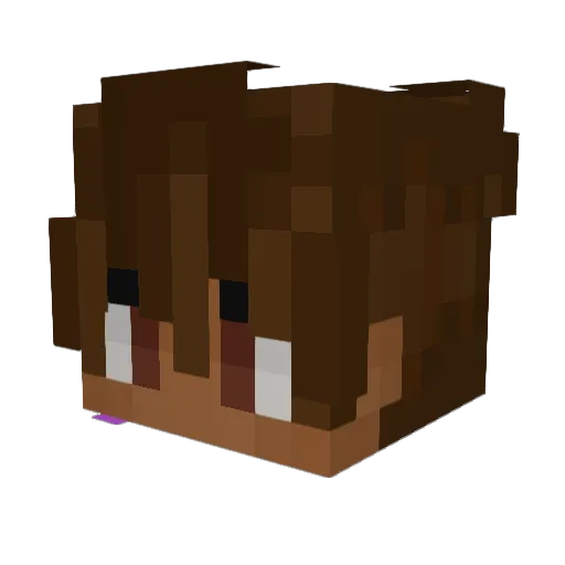 JunoGS Minecraft avatar head, 3D render