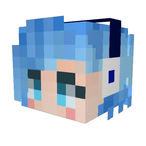 JunoHeke Minecraft avatar head, 3D render