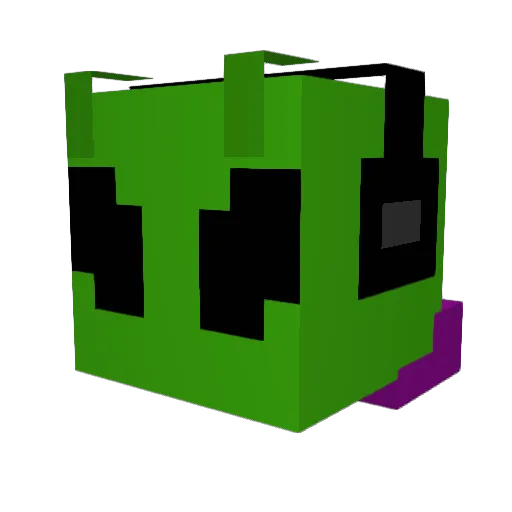 JunoIsHere Minecraft avatar head, 3D render
