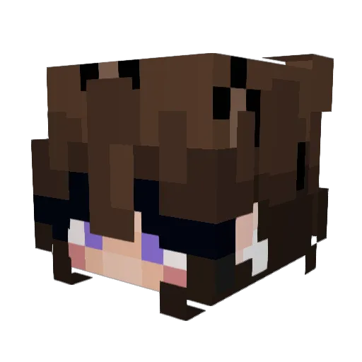 JunoTheGhost Minecraft avatar head, 3D render