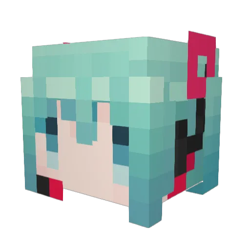 Juno_830 Minecraft avatar head, 3D render