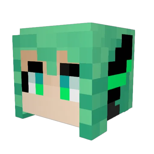 Juno_vt Minecraft avatar head, 3D render