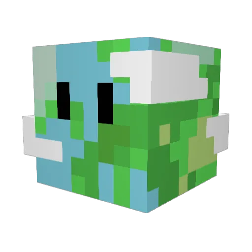 Junocoo Minecraft avatar head, 3D render