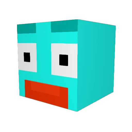 JunonBoy Minecraft avatar head, 3D render