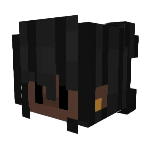 Junopd Minecraft avatar head, 3D render