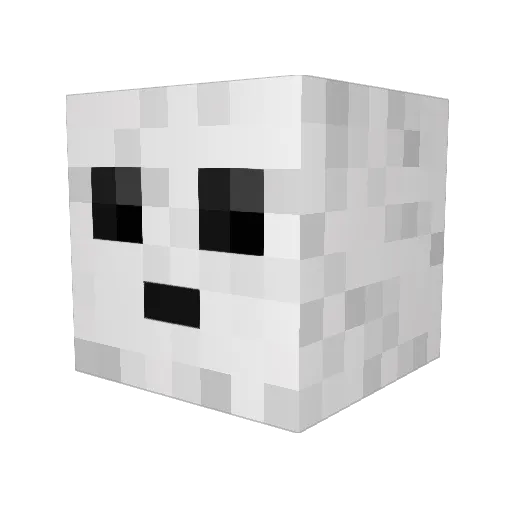 JunopiHero Minecraft avatar head, 3D render