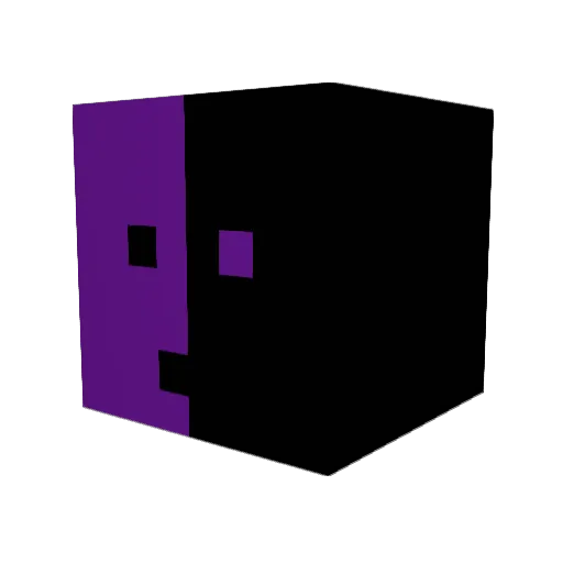 Junoverse Minecraft avatar head, 3D render