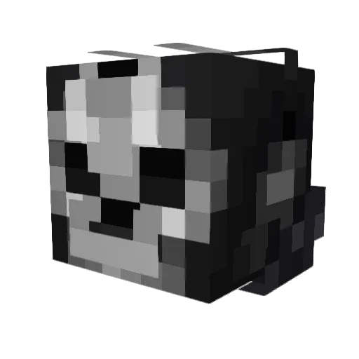 Junpeidesu_ Minecraft avatar head, 3D render