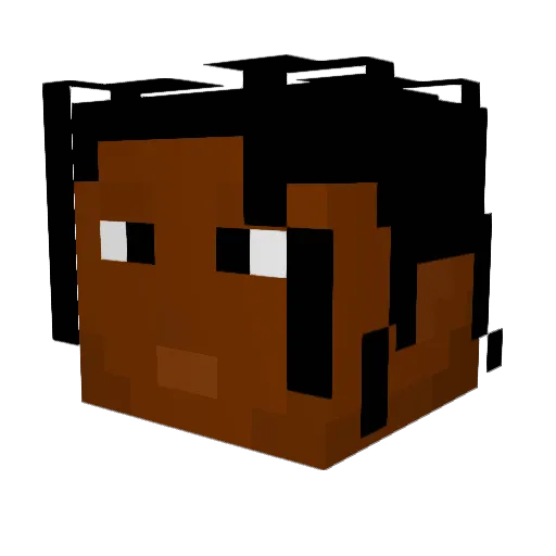 JunseokOh Minecraft avatar head, 3D render