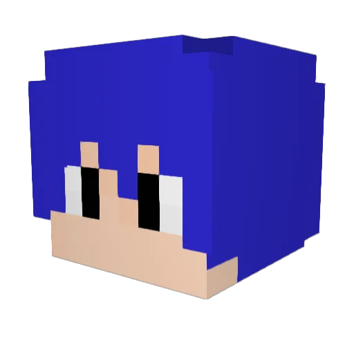 Junyou711 Minecraft avatar head, 3D render