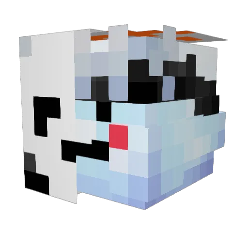 Juorri Minecraft avatar head, 3D render