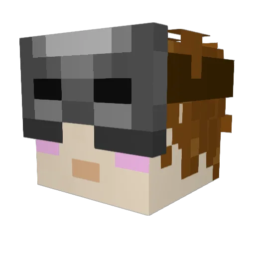 Jup1terz_ Minecraft avatar head, 3D render