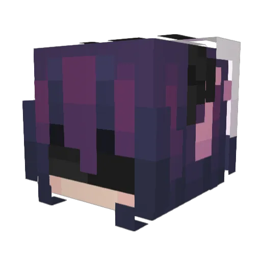 JupaNova Minecraft avatar head, 3D render