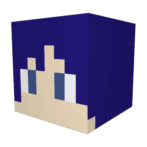 JupiThorn Minecraft avatar head, 3D render