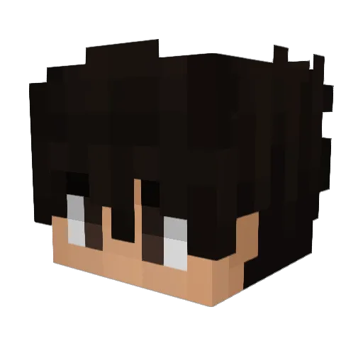 Jupit3rz Minecraft avatar head, 3D render