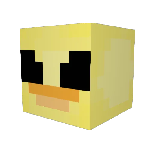 Jupiter0703 Minecraft avatar head, 3D render