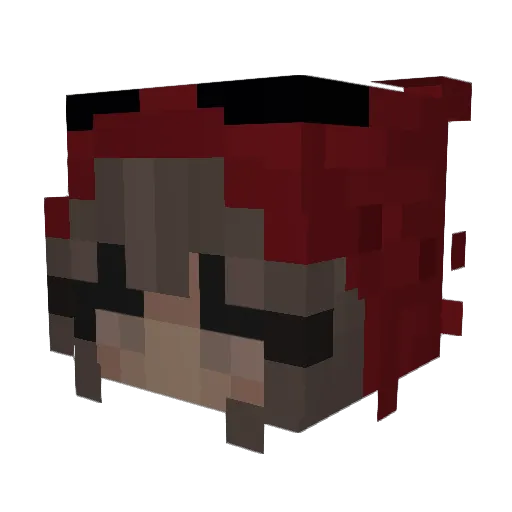 Jupiter1506 Minecraft avatar head, 3D render