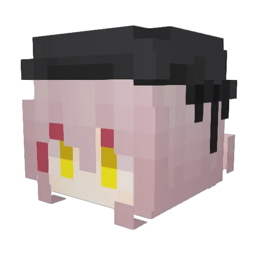 JupiterAndMar Minecraft avatar head, 3D render