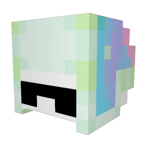 JupiterCold Minecraft avatar head, 3D render