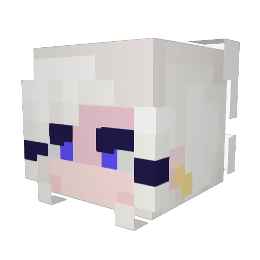 Jupiterjubilee Minecraft avatar head, 3D render