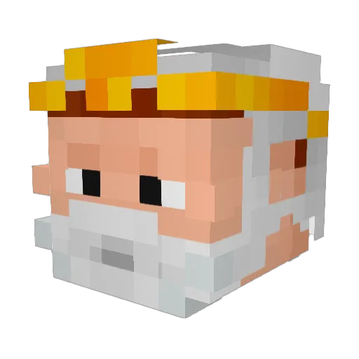 Jupiterskiu Minecraft avatar head, 3D render