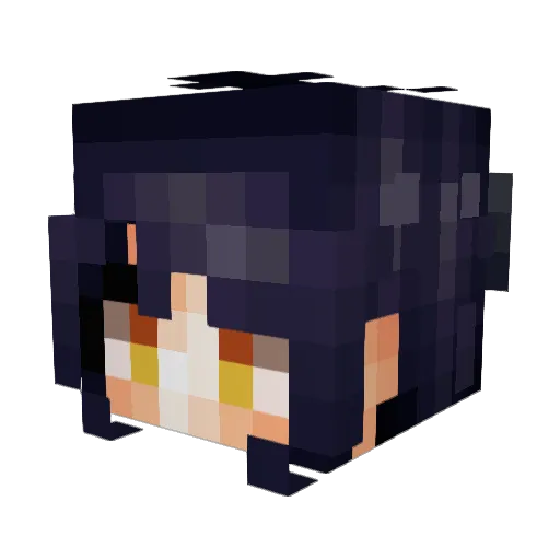 Juplikate Minecraft avatar head, 3D render