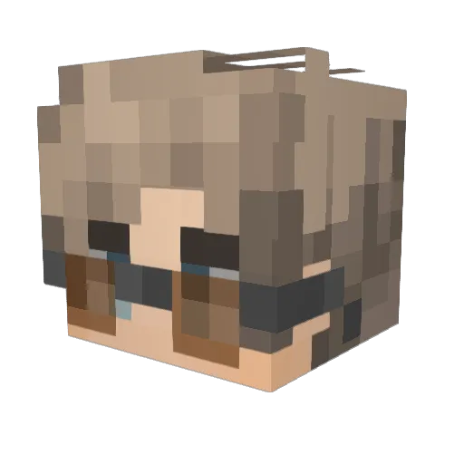 JurSkoVitch Minecraft avatar head, 3D render
