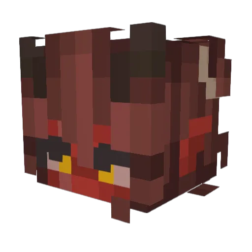 JurassicDinosaur Minecraft avatar head, 3D render