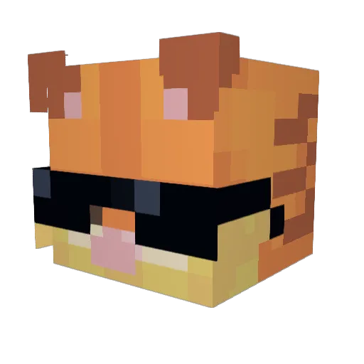 JurassicDominati Minecraft avatar head, 3D render