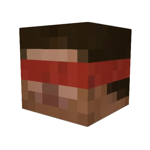Jurassic_Rooster Minecraft avatar head, 3D render