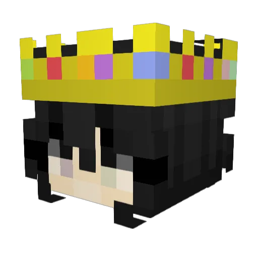 Jurdalini Minecraft avatar head, 3D render