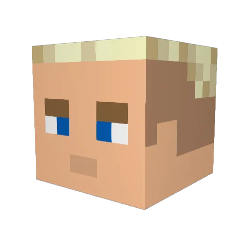 Jurek69 Minecraft avatar head, 3D render