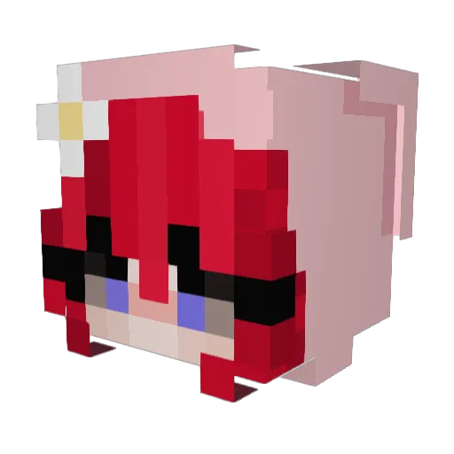 JurekC Minecraft avatar head, 3D render