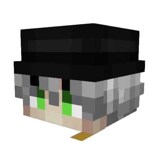 Jurex_ Minecraft avatar head, 3D render