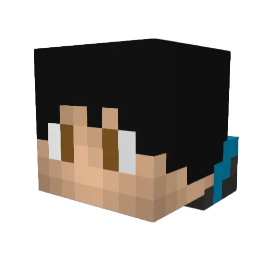 JuriAlex Minecraft avatar head, 3D render